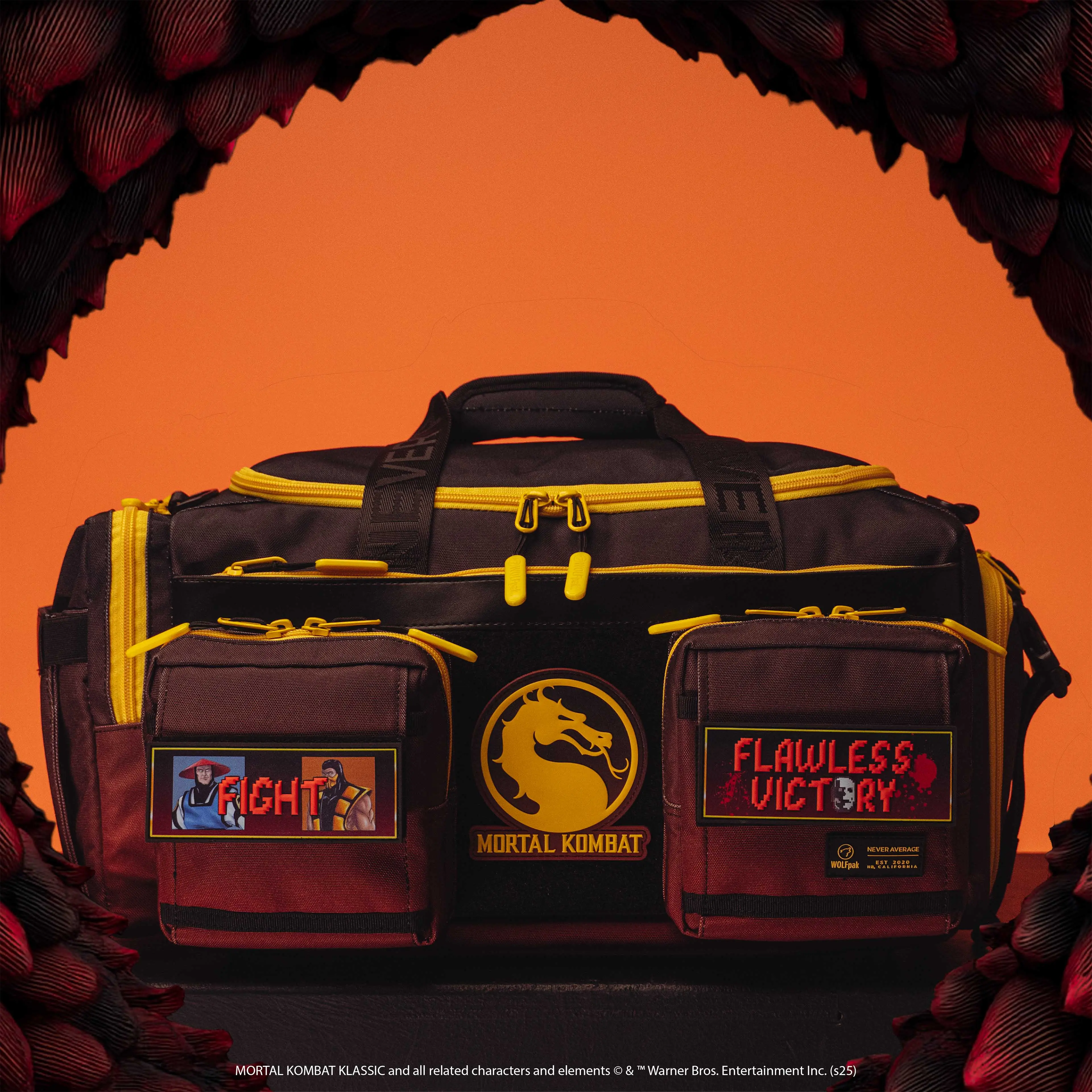初期 Kmrii studs gimmick custom bag 30L Perfect Duffle Bag Mortal Kombat - TikTok Shop