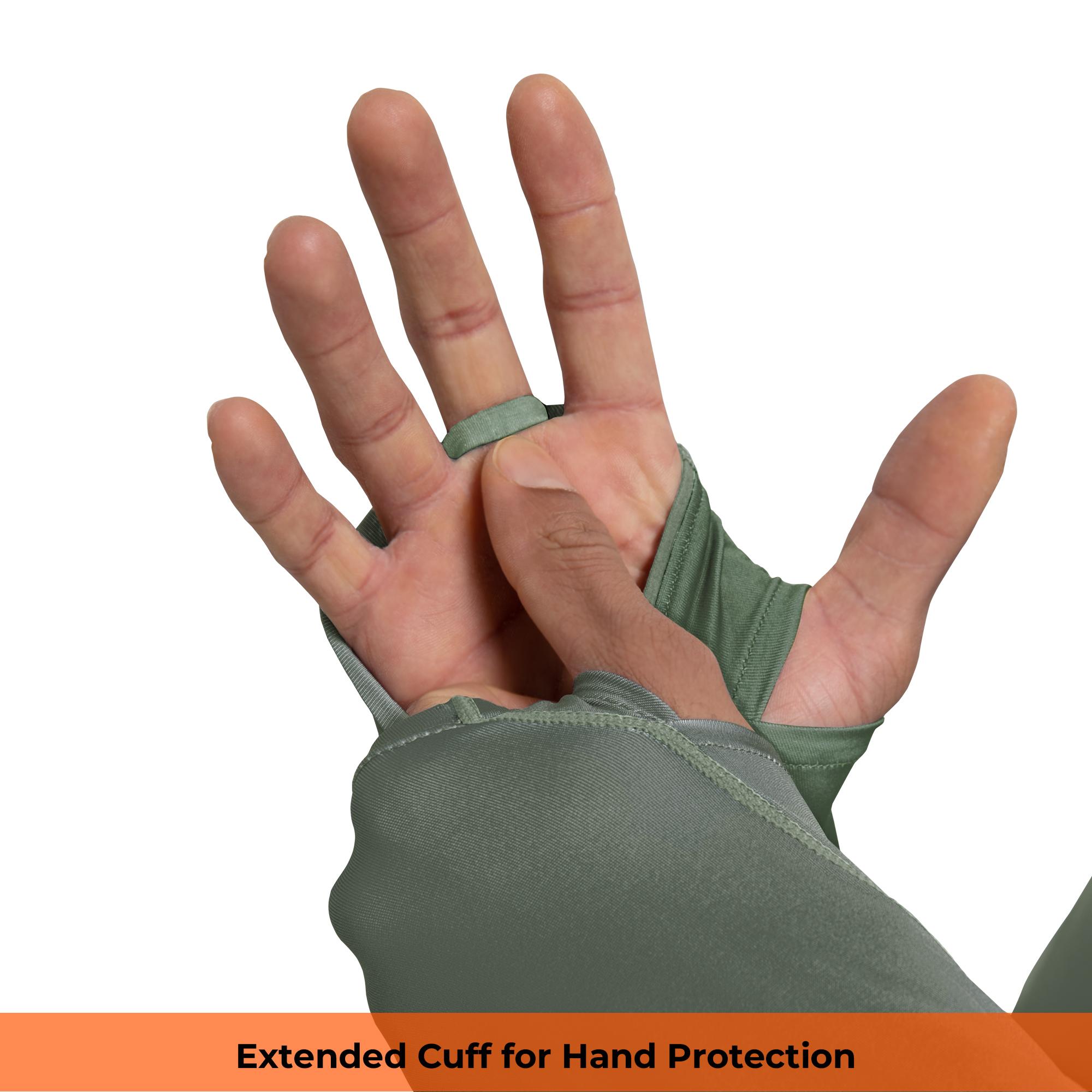 【RODEEL】936 Sun Hoodie Shirts w/ UV Detection Logo Mask Neck Gaiter Thumbhole Men UPF 100+ Sun Protection Long Sleeve Lightweight Quick Dry Moisture Wicking Breathable Cooling Athletic Activewear for Outdoor Sports Fishing Hiking Construction Roofing