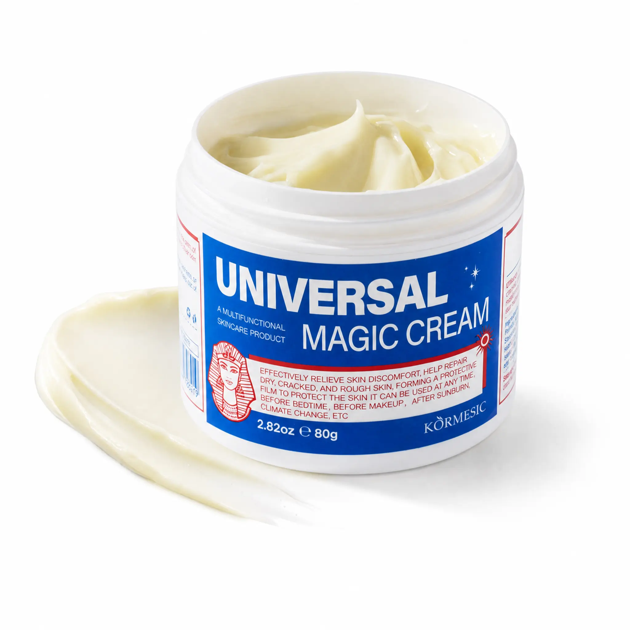 KORMESIC Universal Magic Cream 80g - Multi-Functional Face & Body Moisturizer for All Skin Types, Dry Cracked Skin, Sunburn; Hydrate with Warmth Application