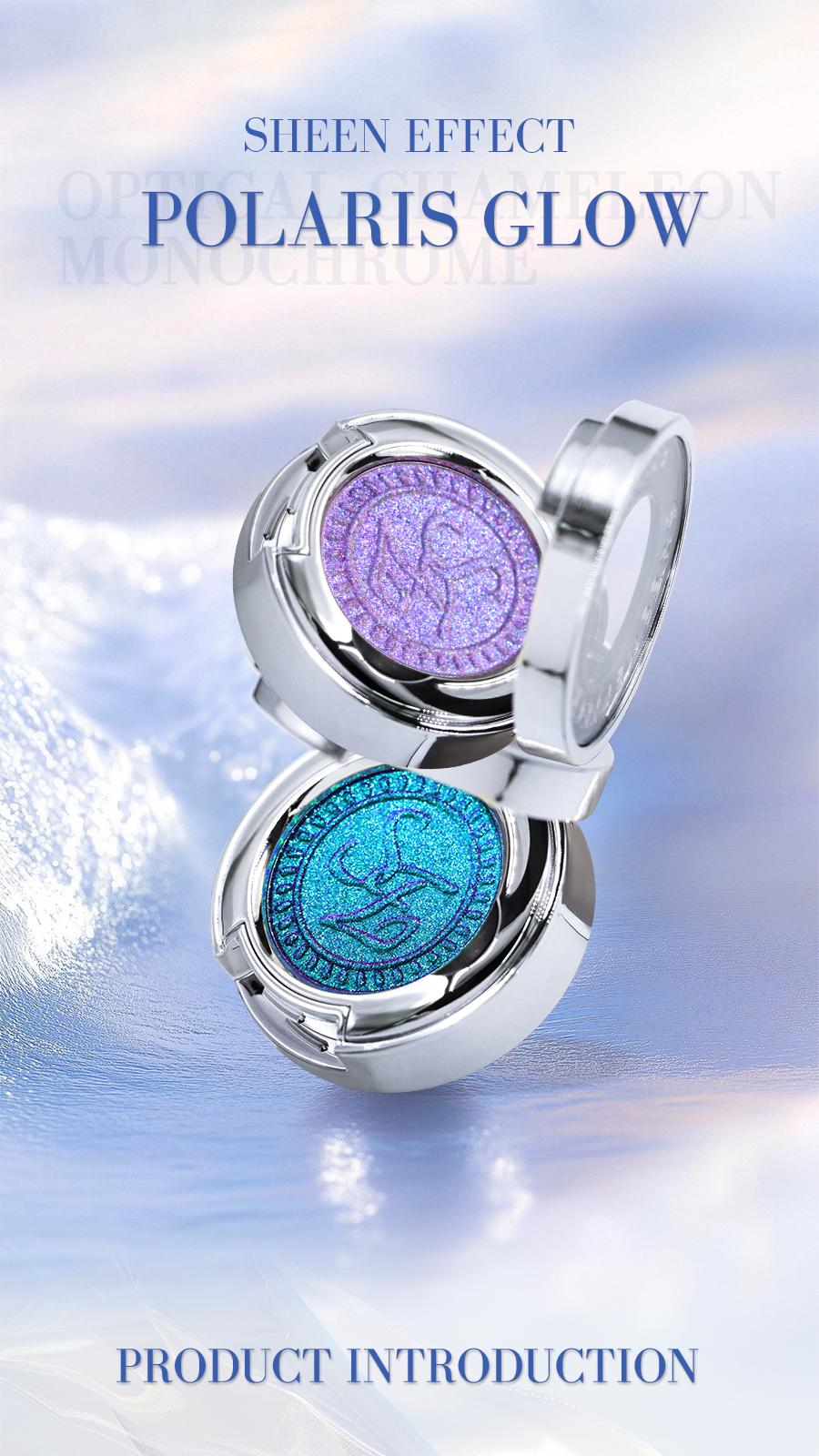 Chameleon Eyeshadow Highlighter Single Color Glitter Sparkling Colorful Shimmer Daily Light Makeup Eyeshadow Pearl and Colorful Pigment Palette