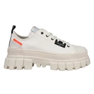 Palladium Womens Revolt Lo Tx Platform Sneakers Shoes Casual - Off White, White