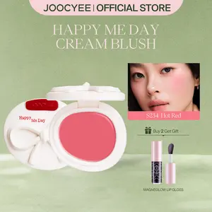 JOOCYEE Cream Blush, Glossy, Creamy Texture, Cream, High Coverage, Easyto Blend, Long Lasting, No Creasing, No Caking, Compact, Cute, Fun, Travel-Friendly, Beginner-Friendly, Party MakeupGift, Spring Gift, Refresh Look