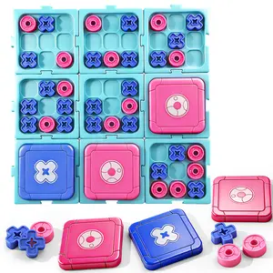 Flip Tile Tic Tac Toe Puzzle Game, 2-Player Strategy Board Game