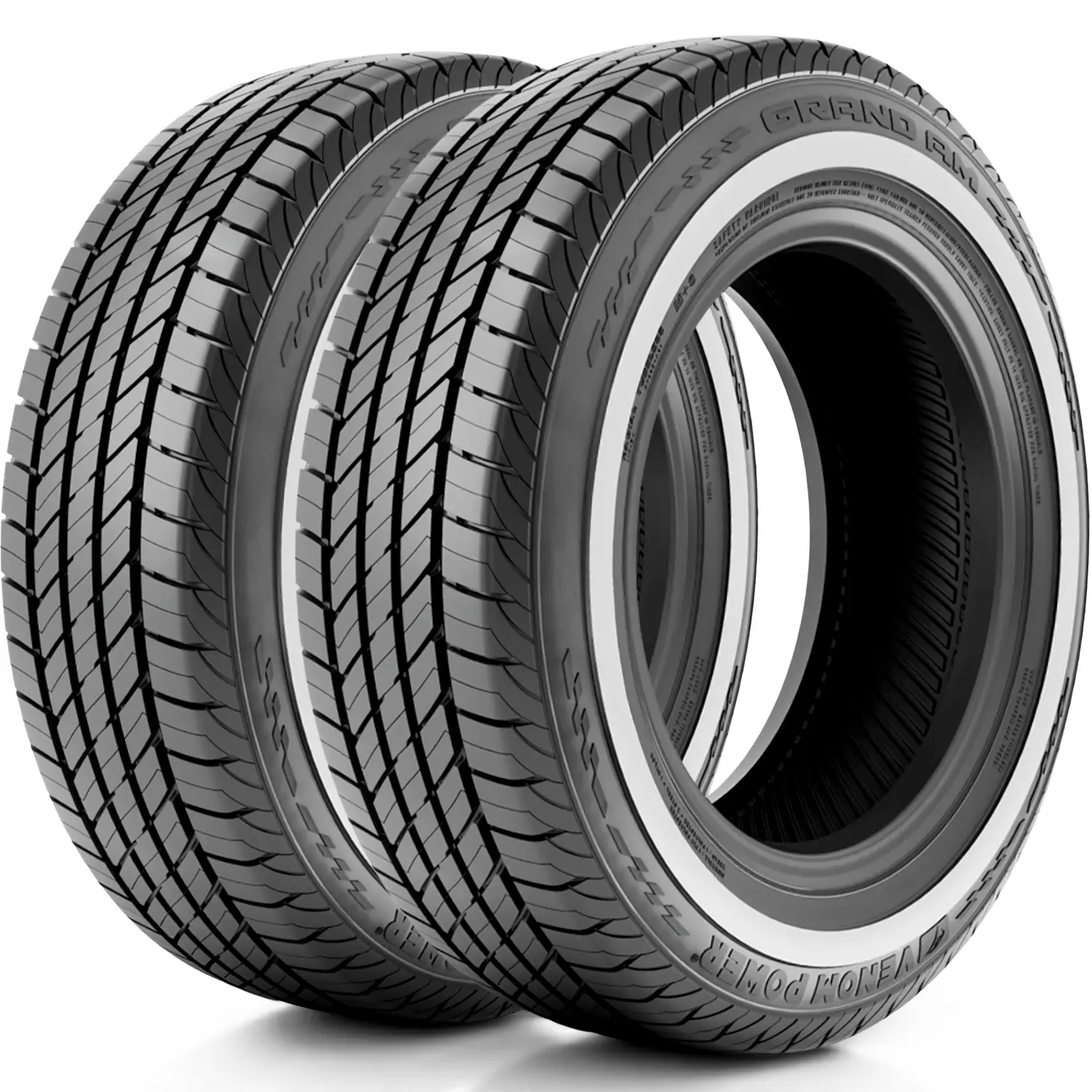 2 Tires Venom Power Grand AM 205/75R15 97S AS A/S All Season