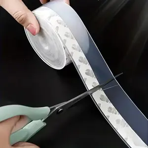 Silicone Door & Window Seals | Weatherproof Soundproof Self-Adhesive Door Bottom Seals | for Window/Door & Shower Glass Gaps | Multiple Sizes & Heights | Length: 16.4Ft