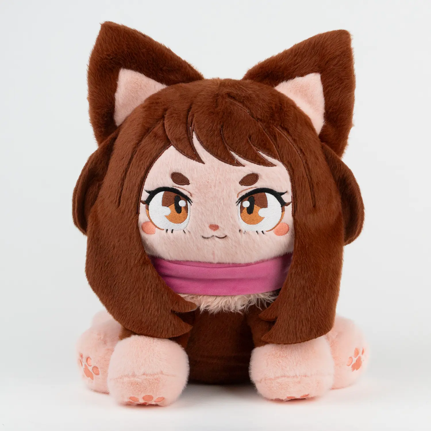 【RESTOCKED】Plushshop 17in Cute Ochameow Cuddly Stuffed Animal, Super Soft Fluffy Fabric Plushie with Whimsical Look, Stuffed Animals, Stuffed Animal Gifts, Fluffy Stuffed Toys