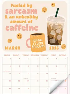 2026 Wall Calendar - Cheeky & Fun Calendar from January to December 2026 - The Perfect Aesthetic Wall Planner for Home or Office