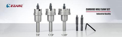 Carbide Hole Saw Cutter Set 6 counts for Stainless Steel/Hard Metal Tool Box Heavy Duty Carbide Hole Saw Cutter Set 6 counts for Stainless Steel/Hard Metal Tool Box Heavy Duty