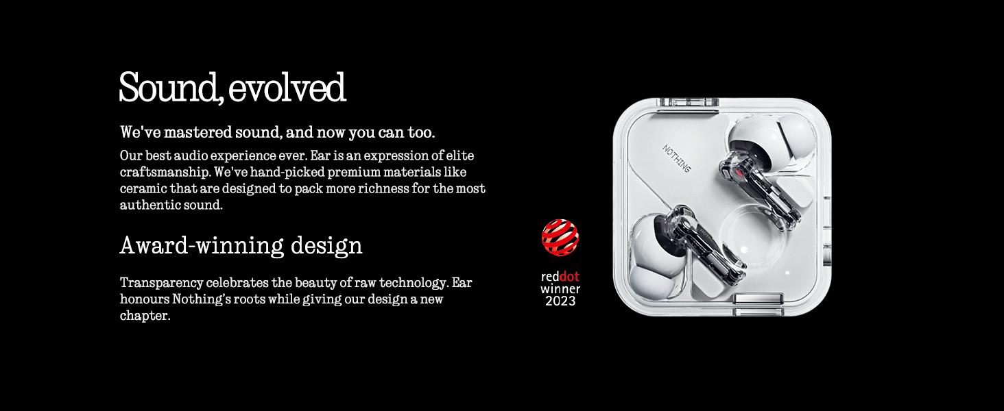 Nothing Ear Wireless Earbuds with ChatGPT Integration, Smart ANC, Hi-Res Audio with LDAC & LHDC, 11mm Dynamic Bass Boost, 40.5H Playtime, 6 Mics for Calls Wireless Headphones, Wireless Charging White