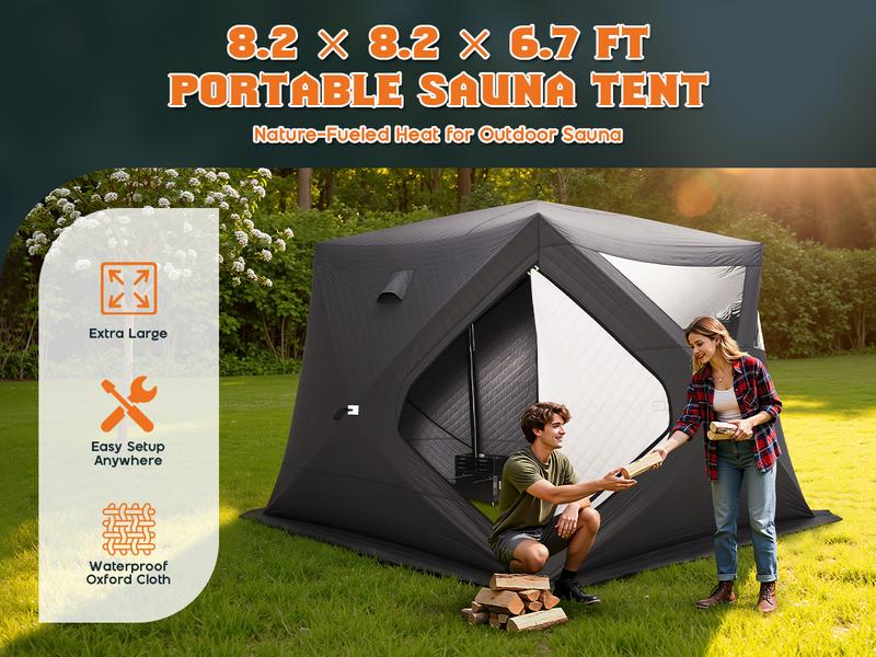 AMERLIFE 1-3 Person Steam Sauna for Home, Portable Sauna Tent with 3L 1500W Steamer, Extra Large Size 6.6’ x 3.3’ x 5.8’ Full Body Home Spa, Remote Control, Folding Chair, Grey AMERLIFE 1-3 Person Steam Sauna for Home, Portable Sauna Tent with 3L 1500W Steamer, Extra Large Size 6.6’ x 3.3’ x 5.8’ Full Body Home Spa, Remote Control, Folding Chair, Grey