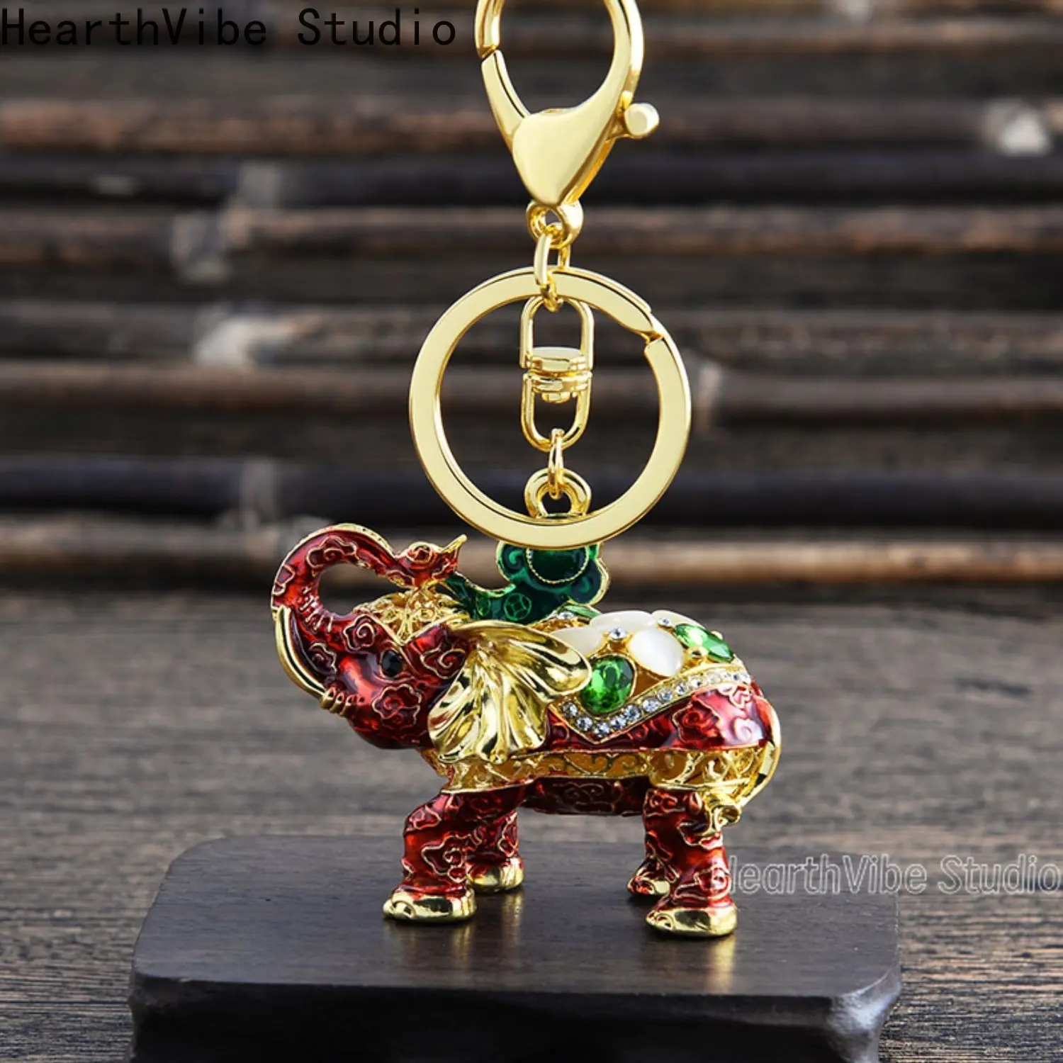 2026 New-Style Creative 3D Elephant Car Keychain, Metal Pendant, Men's Accessories, Camping Souvenir, Small Gift Accessory, Keychain Jewelry, Bling Bling Keychains