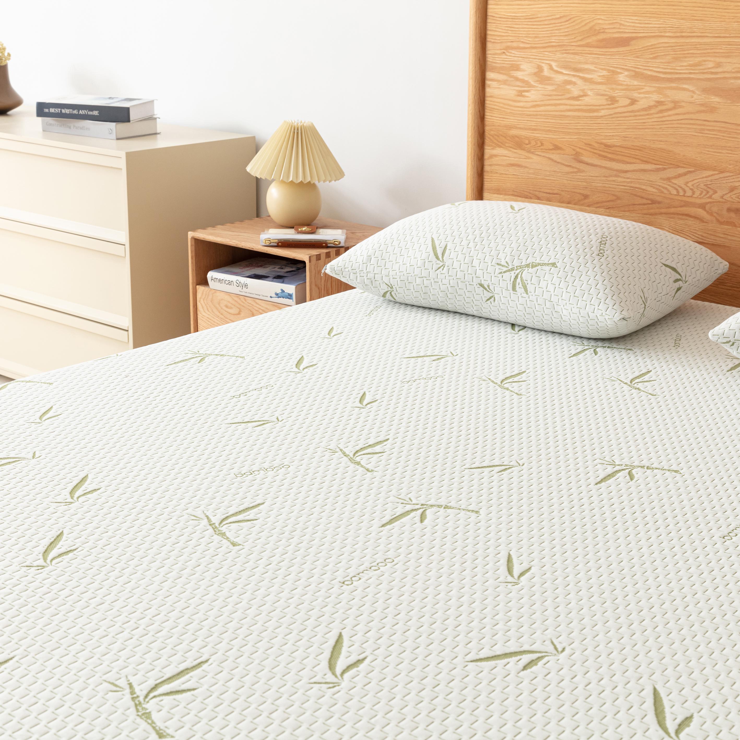 Dreamer Green Tea Gel Memory Foam Mattress with Bamboo-Rayon Fiber Cover, Twin Full Queen King Moisture Absorption Modern Design