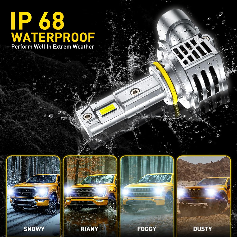 【UPGRADE SERIES】AUXITO LED Headlight Bulbs, 9005/HB3 9006/HB4 H11/H8/H9 9007/HB5 9008/H13 H4/9003 H1 H7,48000LM insane Brightness,6500K White,High/Low Beam Bulbs,60,000Hrs Long Service Life with Cooling Fans,CANBUS Ready,No Flickering ,IP68,Plug N Play 【UPGRADE SERIES】AUXITO LED Headlight Bulbs, 9005/HB3 9006/HB4 H11/H8/H9 9007/HB5 9008/H13 H4/9003 H1 H7,48000LM insane Brightness,6500K White,High/Low Beam Bulbs,60,000Hrs Long Service Life with Cooling Fans,CANBUS Ready,No Flickering ,IP68,Plug N Play