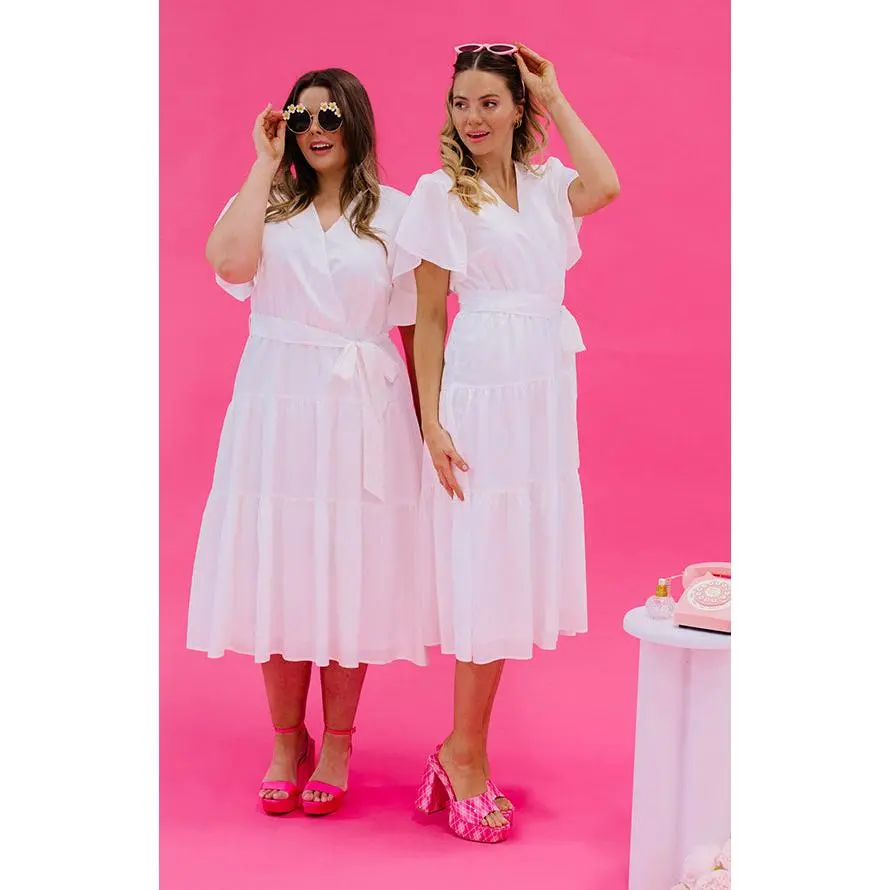 Tessa White Dress - DM Exclusive - Nursing Friendly - Maternity Friendly - FINAL SALE