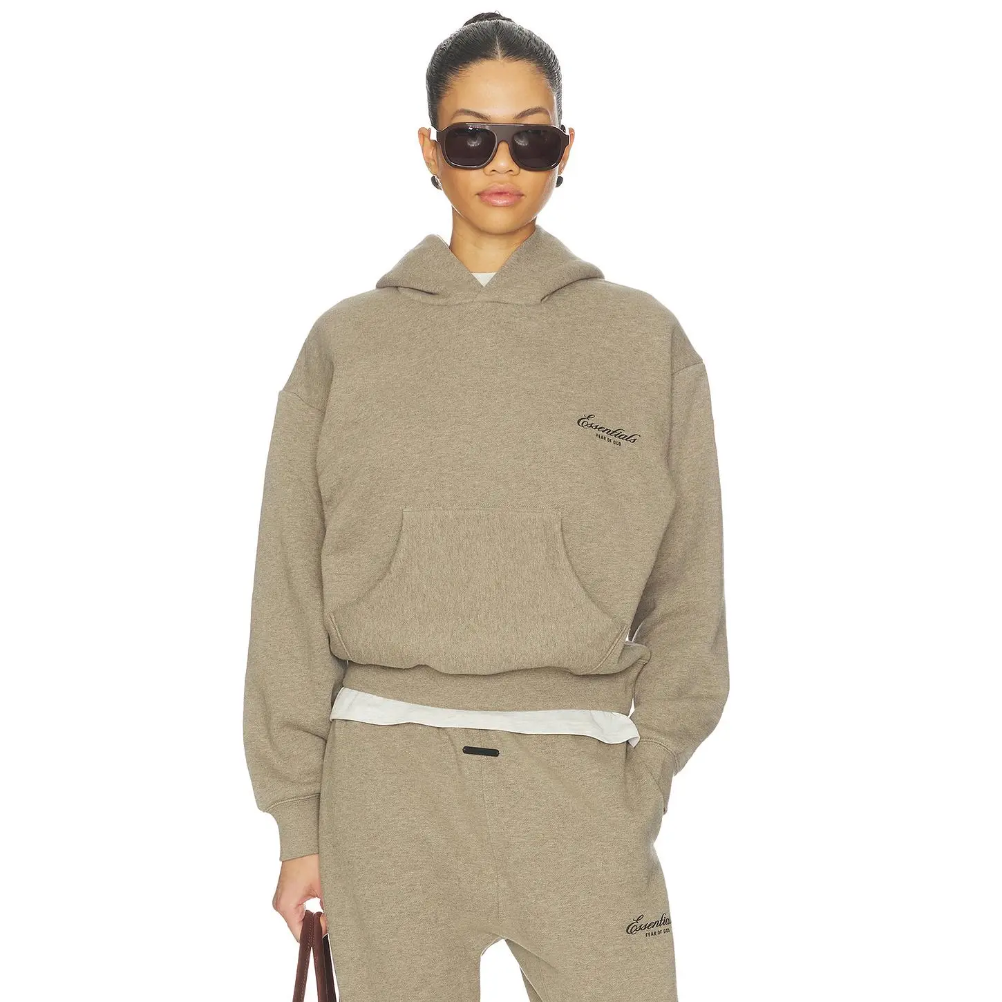 Fear of God ESSENTIALS Classic Hoodie in Homestead Heather