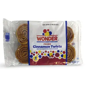 Wonder Pecan Spins Cinnamon Sweet Rolls, 6 Pieces, 4 Sleeves | 24 Total