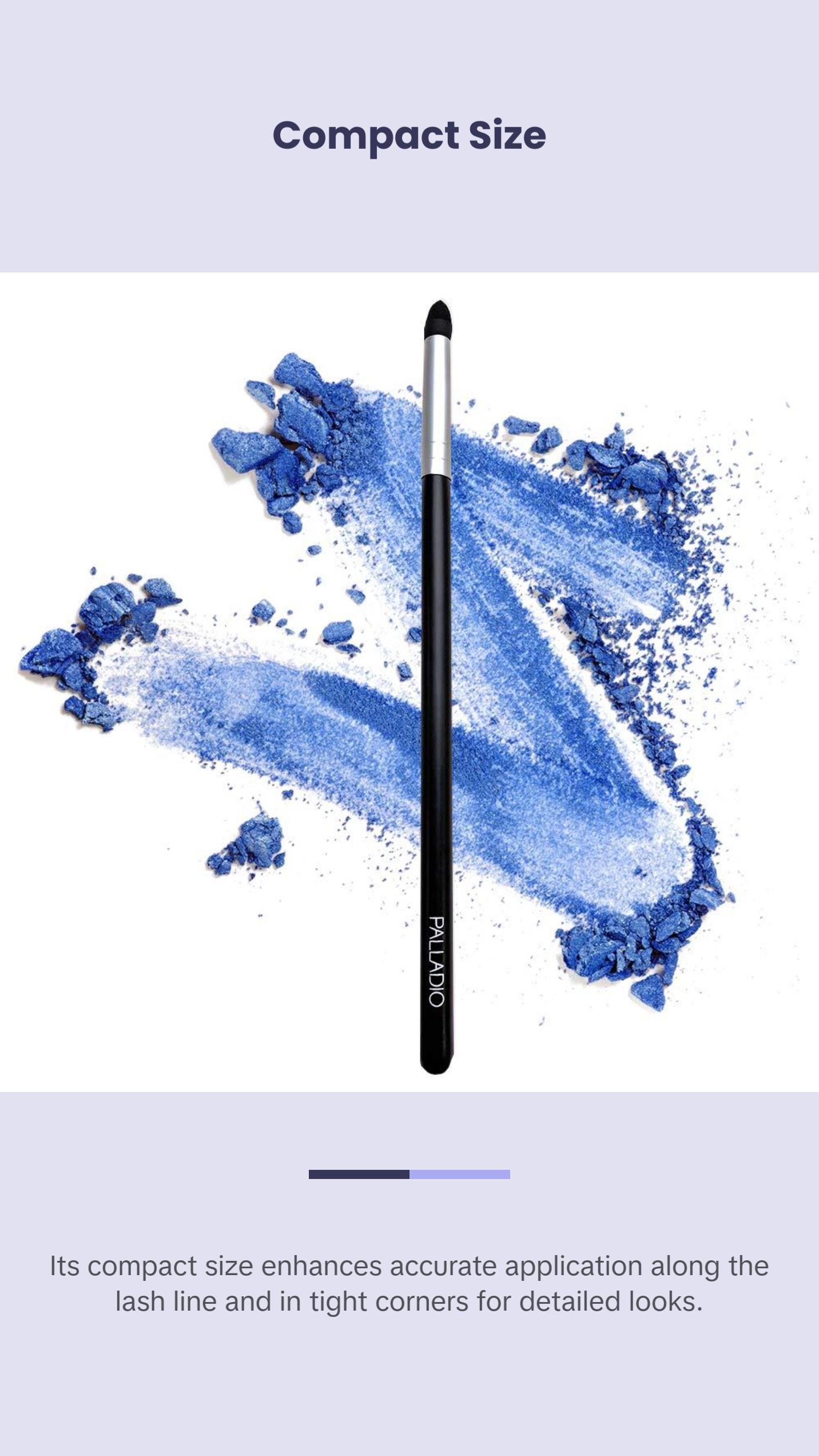 Palladio Smudge Brush, Pointed Sponge Applicator Flawless Blending, Smooth Finish, Synthetic Sponge, Soft Feel, Comfortable Grip, Professional Application