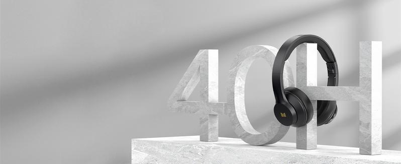 Monster Mission 100 Over-Ear Wireless Bluetooth Headphones – Deep Bass Stereo Sound, Clear Voice & Noise Cancelling Mic, Bluetooth 5.4 Foldable Headset with 40H Playtime, Comfortable Over-Ear Design for Travel, Work, PC, Laptop & Phone