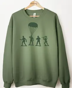 Army Men Color On Color Graphic Top