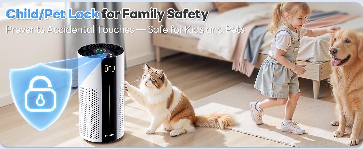 【2026 New Arrivals】Air Purifiers for Home Large Room up to 1800 Ft², Air Purifiers for Bedroom 360° Air Intake with Smart Auto Mode, HEPA Air Purifier, Air Cleaner for Smoke PoIIen Pet Dander, HAP609