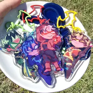 Batboys Keychain Acrylic Charms, Nightwing Red Hood Red Robin Keychains, Unique Keychains for Personal Style, Cute Keychains for Bags and Keys, Durable, Lightweight and Perfect for Personal Style, Collecting and Gifting