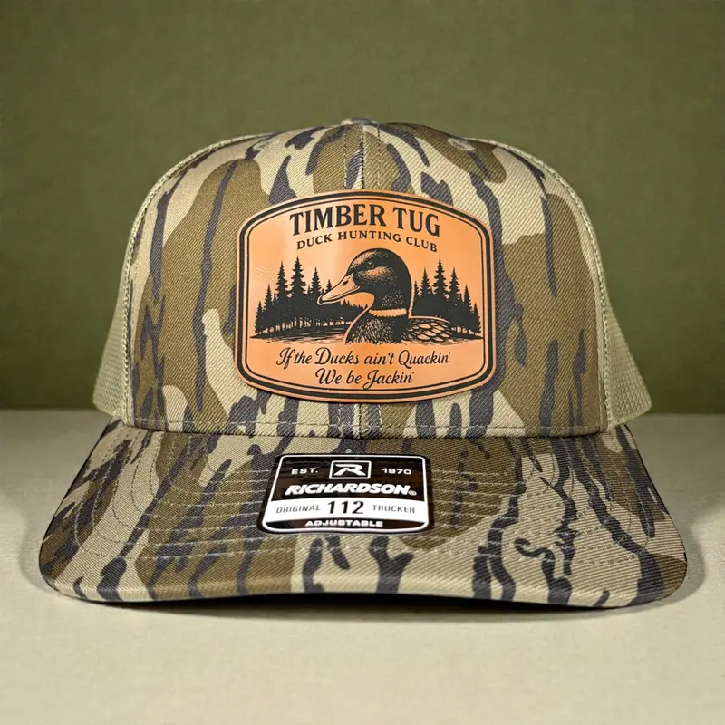 Richardson 112 Trucker Hat Timber Tug Duck Hunting Club Camo  display picture 3