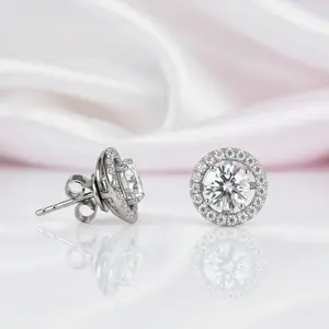 1ct Diamond Option 4 Claws Stud Earrings