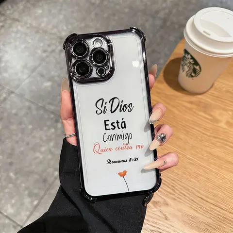 Romans 8:31 Faith Shockproof Customized Phone Case - 4-Corner Airbag Anti-Drop Protector, Personalized Casing for iPhone & Samsung Devices, Cellphone Accessory
