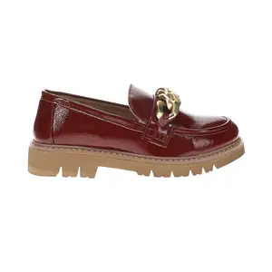 Corkys Womens Not Literally Lug Sole Loafers Casual - Red