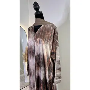 Yara Watercolor open Abaya