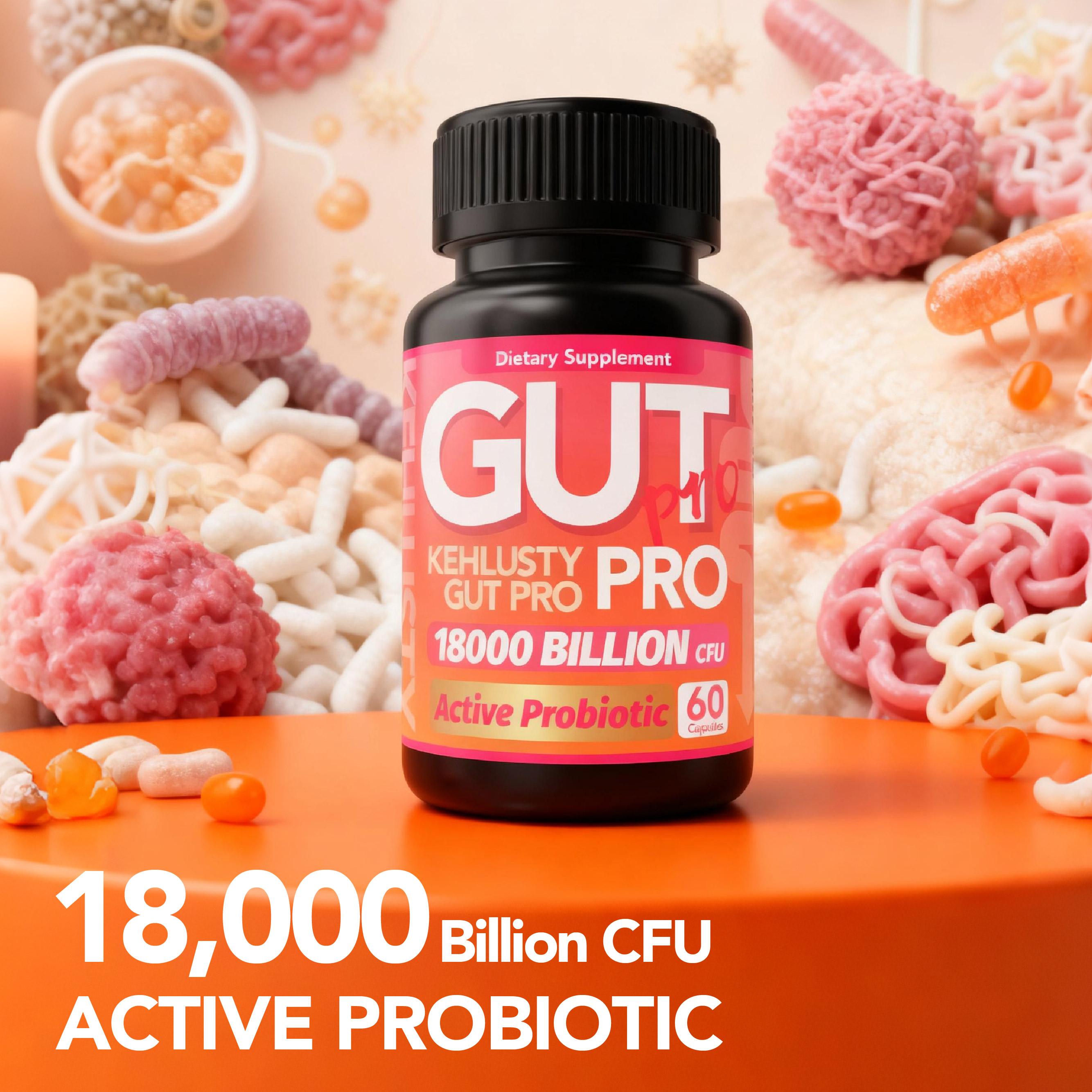 Gut Pro Probiotic Supplement with Multi-Strain Formula | Daily ...