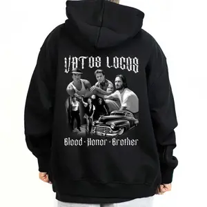 Vatos Locos Forever Hot Graphic - Lowrider Style, Basic Gangster Barrio, Chicano Clothings, Chocanos Clothes, Cholo Fashion, Casuals, Oufits, Streetwear, Digital Printed Outdoor.
