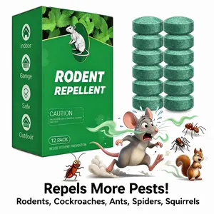 12 - Pack Popular Natural Rodent Repellent Balls! Infused with peppermint and lemon oil, these balls effectively deter squirrels, rats, spiders, and other pests. Safe, long - lasting, and easy - to - use for both indoor and outdoor applications.