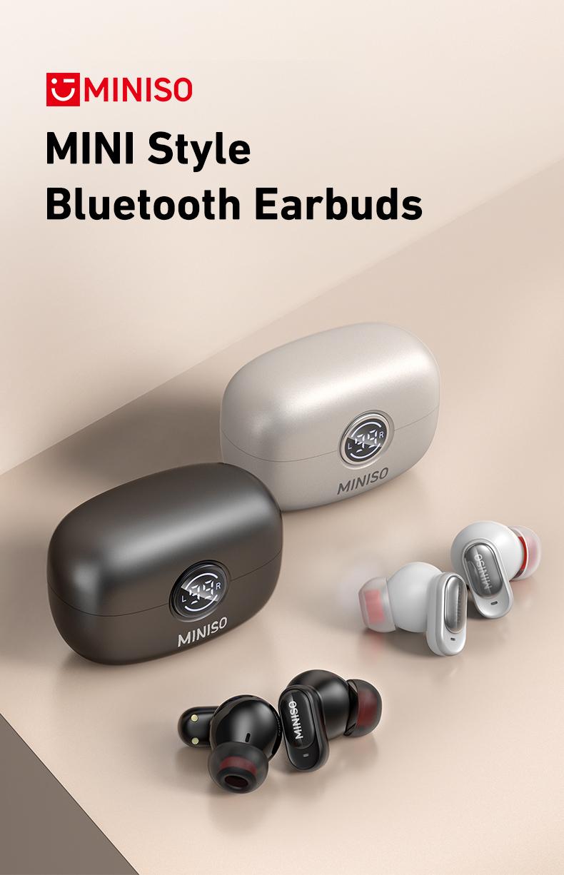 MINISO MS105 Wireless Earbuds Bluetooth 6.0 Earphones, In Ear Earbuds,Waterproof Wireless Earphones, Suitable for Office, Sports, Study and Audio Calls, Built in Microphone, Gaming Bluetooth Headphones