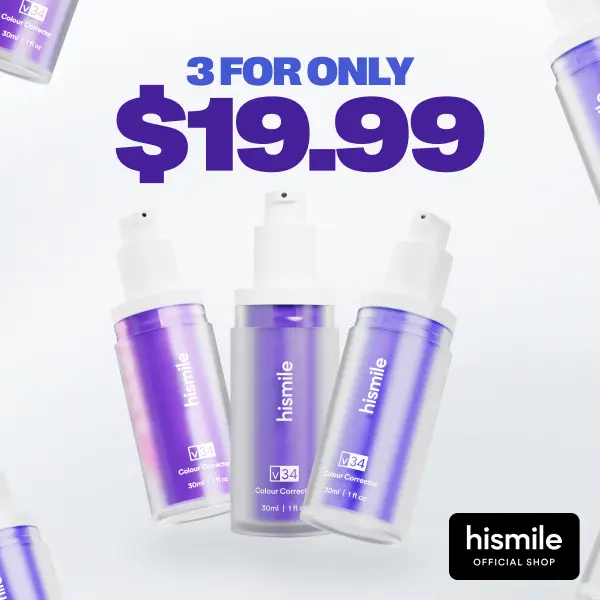 [NEW] [Hismile] Hismile V34 Colour Corrector Triple Value Set - Tooth Stain Concealer, Temporary Brightening Booster, Purple Toothpaste, Colour Correcting