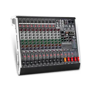 Professional Audio Mixer 12 Channel Sound Board with 99 DSP Effects, 7-Band EQ, USB Bluetooth MP3, 48V Phantom Power for Studio Recording DJ Live Streaming