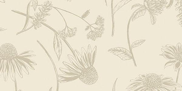 Bee Haven Fabric Collection - Cabbage Butterfly Medium Gold