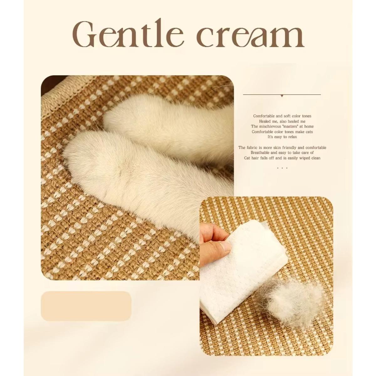 2-In-1 Cat Scratch Bed - Durable Natural Sisal Rope Beach Chair, Natural Sisal Scratching Board, Space-Saving Modern Indoor Pet Furniture for Cats 2-In-1 Cat Scratch Bed - Durable Natural Sisal Rope Beach Chair, Natural Sisal Scratching Board, Space-Saving Modern Indoor Pet Furniture for Cats