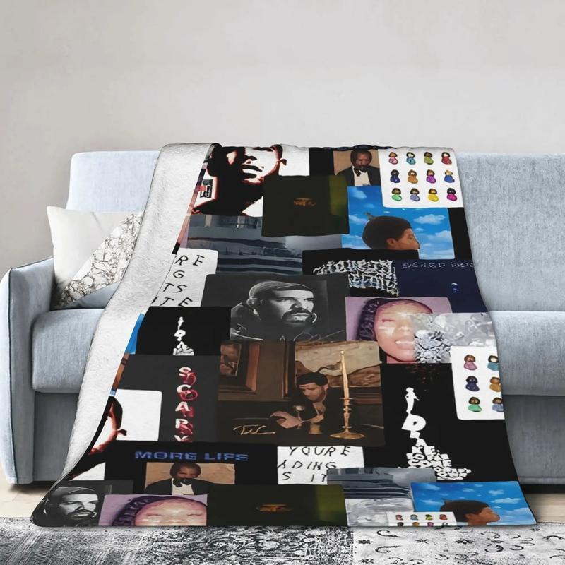 Soft Funny Throw Blanket Drake Lyric Explorer Flannel Blanket Inspired Ultra Soft Flannel Blanket Warm and Cozy Living Room Shawl Office Blanket Sofa Decoration Four Seasons Travel Blanket Multipurpose Gift Blanket Home Decor Accessory Digital Printing