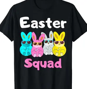 Happy Easter Squad Family Matching Easter Day Bunny Unisex T-Shirt Q