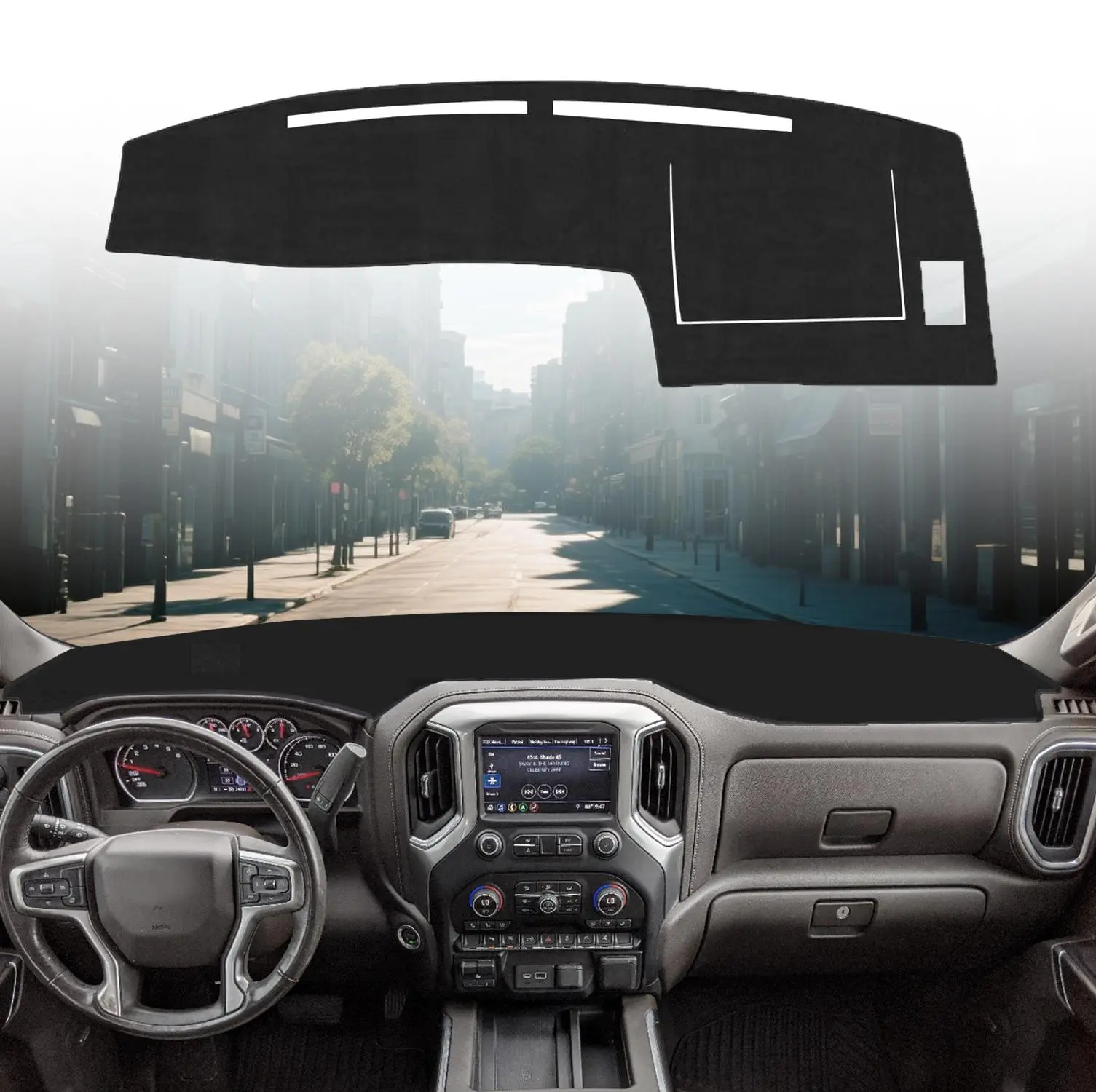 Dash Cover Compatible with Toyota Tacoma 1998-2004 Accessories Dashboard Cover Mat Non-Slip Carpet Sunshield Glare UV Rays Protector