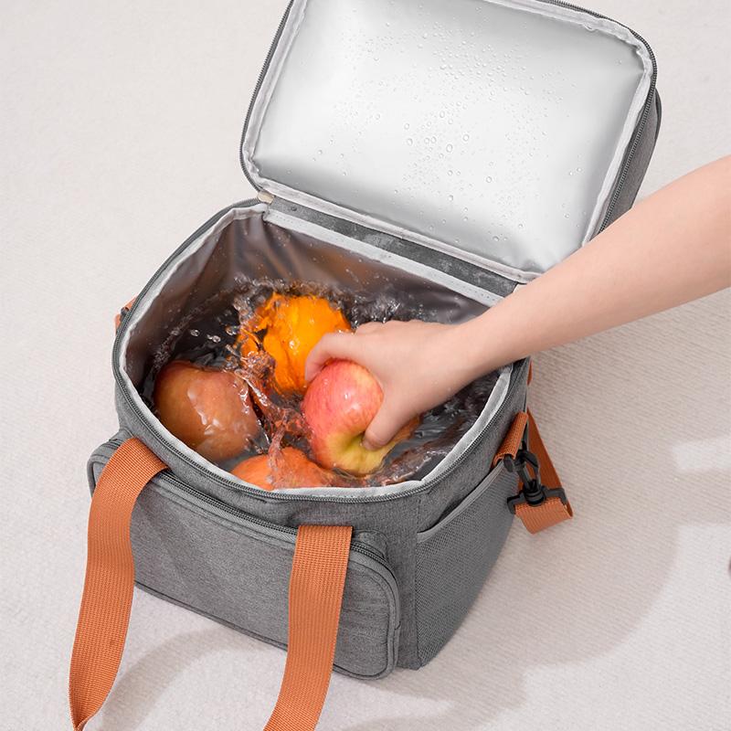 13.8L Expandable Double-Laye Lunch Insulation   Bag ，Multi-Functional Waterproof Cooler Lunch Bag,Outdoor Picnic Freshness Preservation,Suitable For Food Storage And Transport