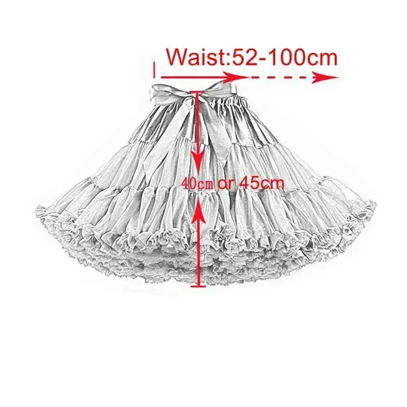 Womens 3-Layered Pleated Tulle Petticoat White Black Pink RedTutu Puffy Party Cosplay Skirt Womenswear Bottom Cute Maxi Basic Minimalist Womens 3-Layered Pleated Tulle Petticoat White Black Pink RedTutu Puffy Party Cosplay Skirt Womenswear Bottom Cute Maxi Basic Minimalist