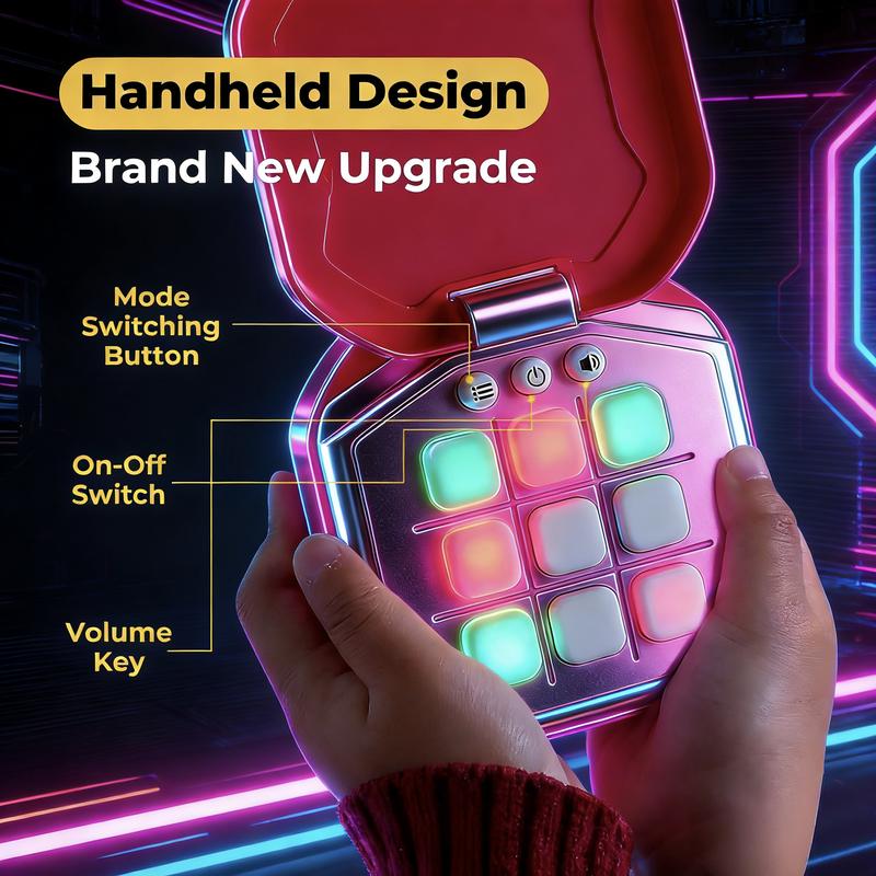 9-in-1 Electronic Tic Tac Toe Game | Portable & Durable with Lanyard | Creative Educational Toy for Kids & Adults, Perfect Gift for Family Fun! valentines gifts for gf 9-in-1 Electronic Tic Tac Toe Game | Portable & Durable with Lanyard | Creative Educational Toy for Kids & Adults, Perfect Gift for Family Fun! valentines gifts for gf