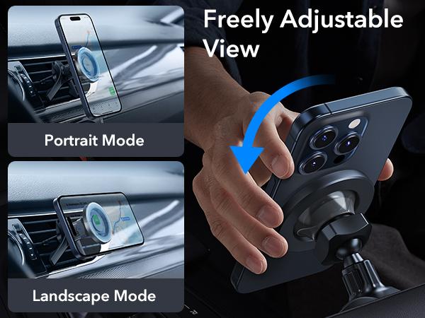 ESR for MagSafe Car Mount, Magnetic Car Phone Holder Mount, Air Vent/Dashboard Magnetic Phone Mount for iPhone 17/16/15/14/13/12, Galaxy S25, Pixel 10, Strong Magnets, Charging Not Supported