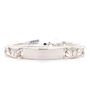 Sterling Silver 8" Curb ID Bracelet