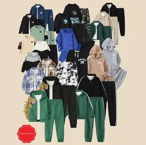 Random 4-Piece Boys' Fall/Winter Long-Sleeve Pants Sets Versatile  Clothing for Boys Ages 3-14 Cute Holiday Gift Colors Shipped Randomly If Color Matters, Please Do Not Purchase