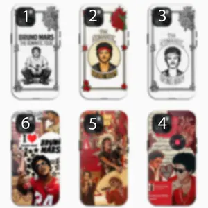 6 styles Bruno Phone Case, The Romantic New Album Phone Case Cover For iPhone 16 15 14 13 12 11 X SE & Samsung S25 S24 S23 S22 S21 Gifts For Fans Men Women P