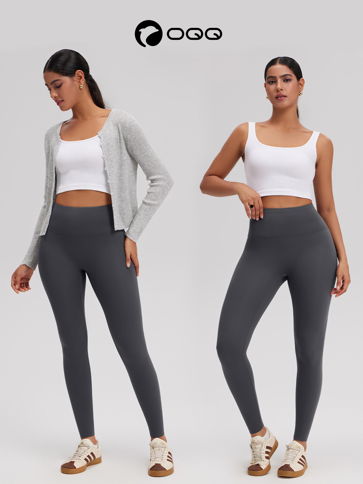 OQQ Women's Fleece Lined Leggings Weather Thick Thermal Warm Winter Butt Lift High Waist  Yoga Pants For Hiking Workout Leggings SpringStatements