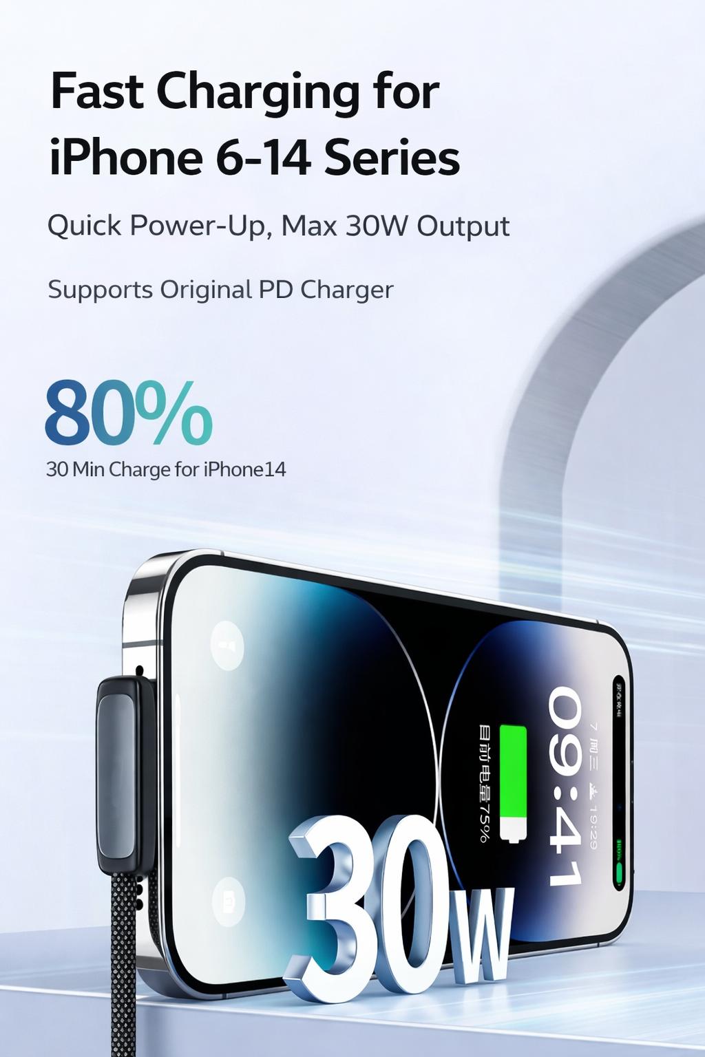 PD20W/30W Right Angle Lightning Cable Fast Charging Braided Durable Cord for Gaming Compatible with iPhone 6-14 Stable Safe Charging No Blocking Hands While Playing for iPhone14pro/13/12/11/XS MAX iPad AirPods 3.3Feet 6.6Feet PD20W/30W Right Angle Lightning Cable Fast Charging Braided Durable Cord for Gaming Compatible with iPhone 6-14 Stable Safe Charging No Blocking Hands While Playing for iPhone14pro/13/12/11/XS MAX iPad AirPods 3.3Feet 6.6Feet